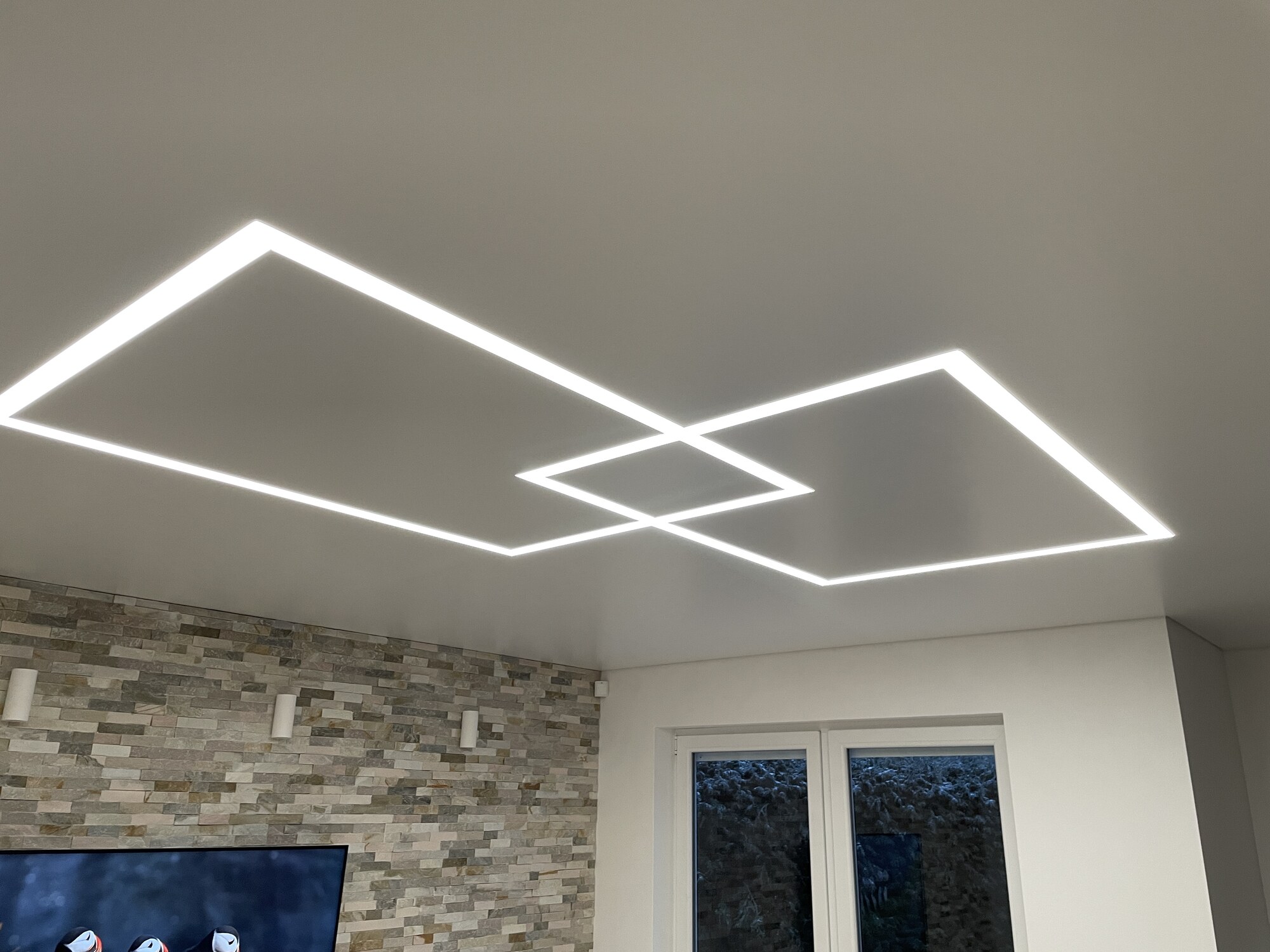 LED Doppelquadrat